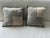Authentic Hermès Avalon III small model pillows, sold as a pair, in a sophisticated tonal grey colorway. Part of the...