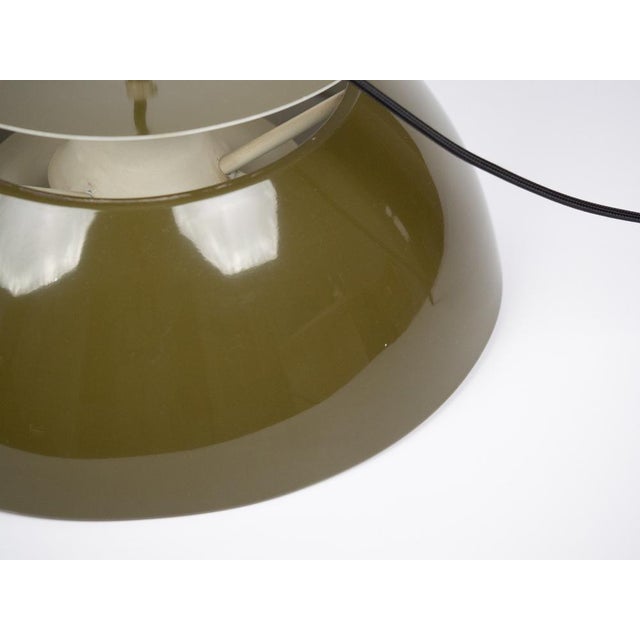 Forest Green Vintage Jutland Pendant Lamp by Jørgen Høj for Holmegaard, 1970s For Sale - Image 8 of 11