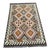 Handwoven Kilim Rug, Multi-Color Geometric Pattern, 3.8' X 5.9' For Sale