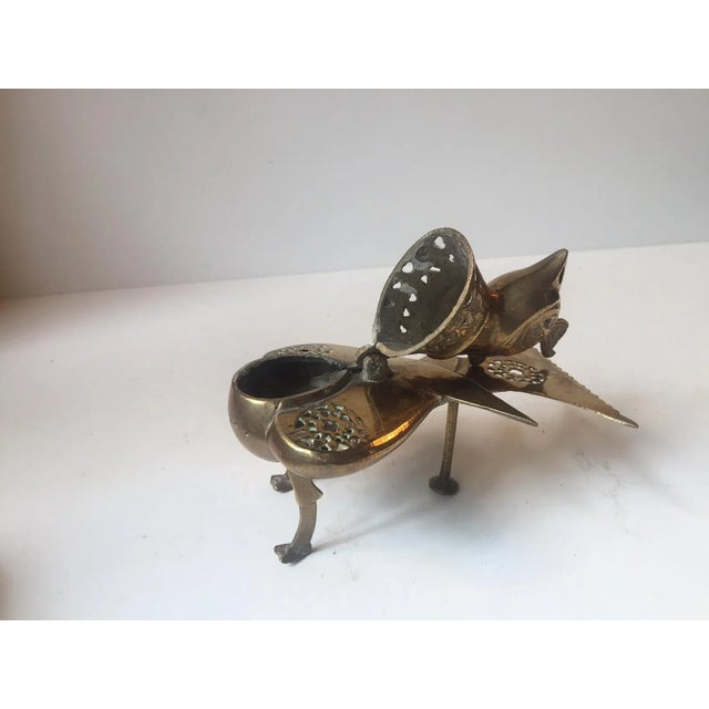 Vintage Brass Chicken Incense Burner, 1960s For Sale - Image 3 of 8