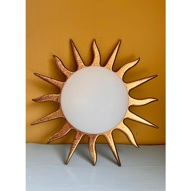 1980s Vintage Sunburst Wall Lamp from Steinhauer, 1980s For Sale - Image 5 of 5