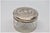 Acid-Etched Glass Bottle with Silver Lid and Floral Reliefs For Sale - Image 4 of 8