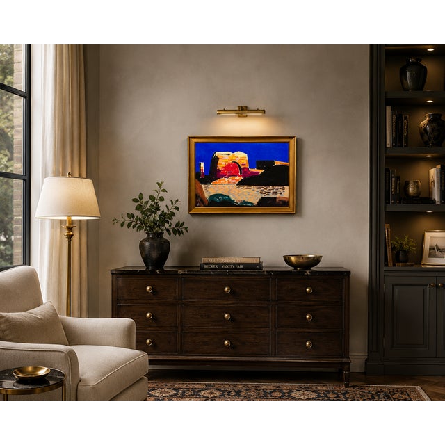 Conrad Buff — Rainbow Mesa Desert Mountain Landscape - Oil Painting For Sale - Image 10 of 10