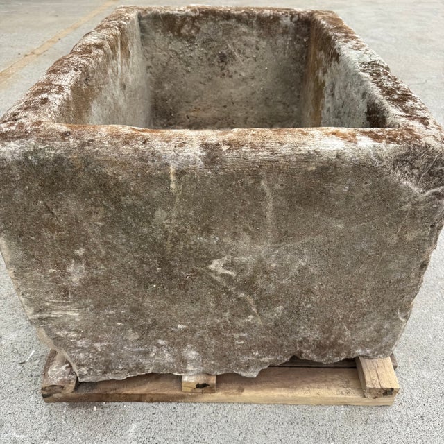 Antique Limestone Trough 51626b 35"w For Sale - Image 4 of 7