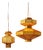 Ma-Rock T Gr Golden Suspension Lamps by Jaime Hayson for Parachilna, Set of 2 For Sale