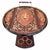 Brown Vintage Italian Marquetry Two Tier Drop-Leaf Dessert/Bar Cart Trolley For Sale - Image 8 of 12