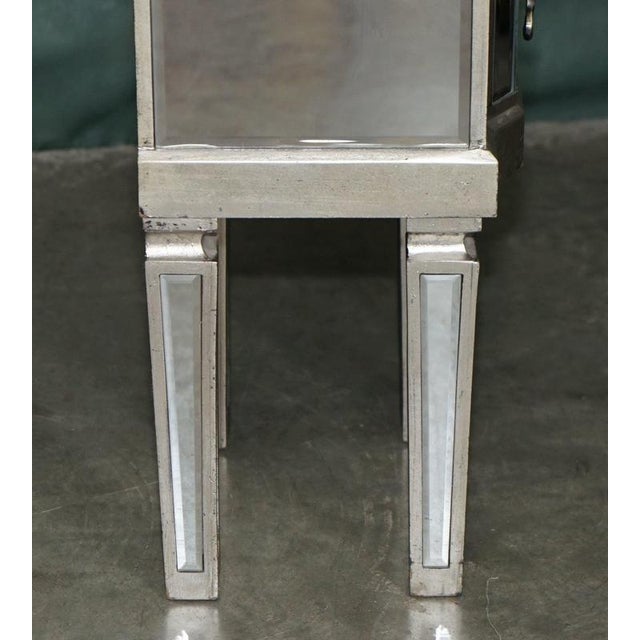 Venitian Bevelled Glass Nightstand with Drawers by Aeg, 2010, Set of 2 For Sale - Image 12 of 18