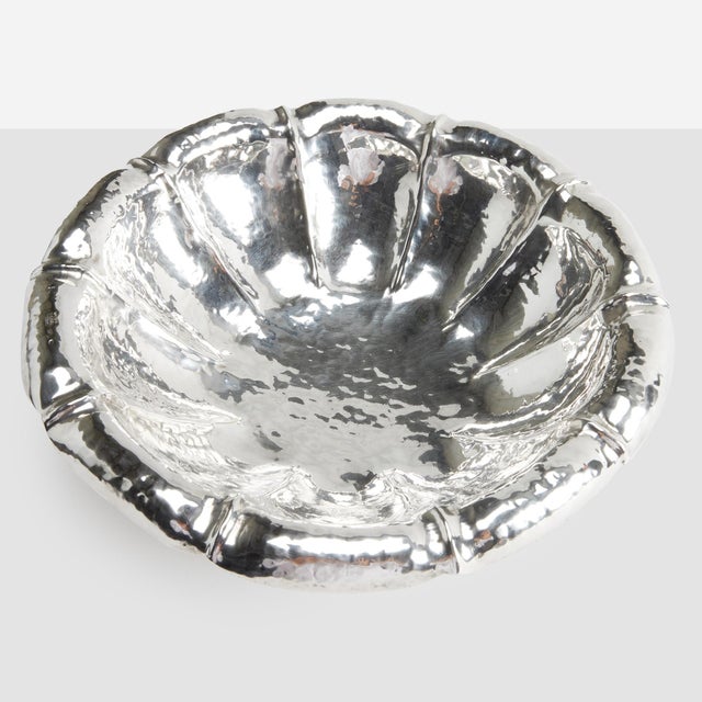 1920s Hammered Silver Centerpiece by Josef Hoffman For Sale - Image 9 of 9
