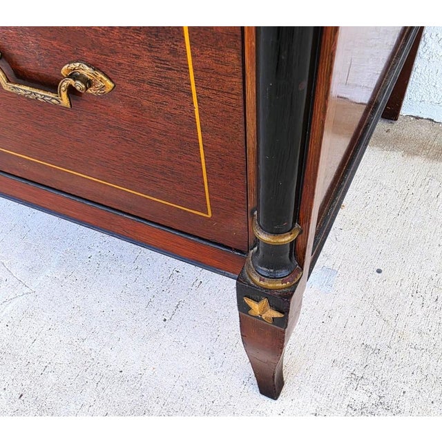 Rway Mid Century French Empire Highboy Dresser For Sale - Image 17 of 18
