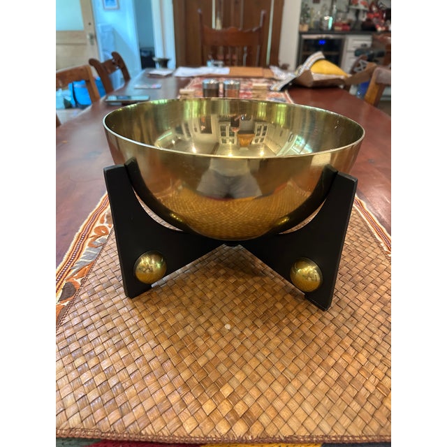 Art Deco Serving Bowl in Stand For Sale - Image 4 of 5