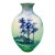 1889-1906 American Belleek Ceramic Art Co Early Lenox Blue Hand Painted Vase For Sale