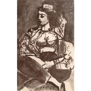 1960s Picasso Sketchbook Carnet De La Californie 1 Dated 21/11/1955 For Sale