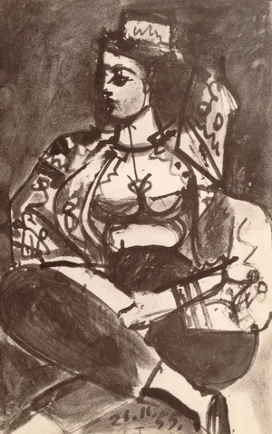 1960s Picasso Sketchbook Carnet De La Californie 1 Dated 21/11/1955