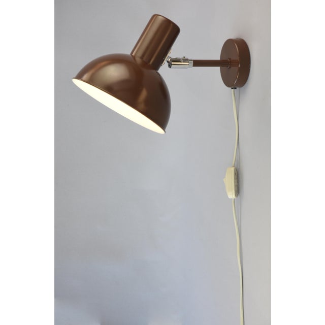 1970s Bunker Wall Lamp by Johannes Hammerborg for Fog & Mørup, 1977 For Sale - Image 5 of 13
