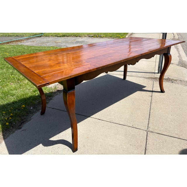Vintage Handcrafted French Country Style Dining Table For Sale - Image 12 of 12