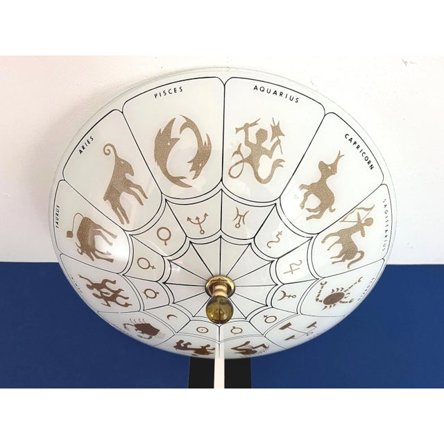 1970s Astrological Star Flush Light For Sale - Image 11 of 18