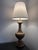 1960's Lynard of California Giltwood Urn Table Lamp With Pleated Shade - 41" Grand Scale For Sale - Image 4 of 8