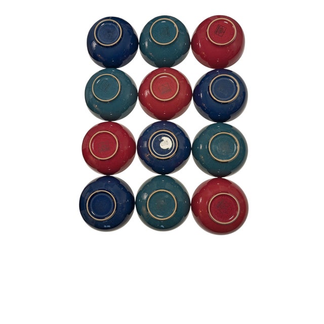 Contemporary 1990s Denby Harlequin Soup Bowls- Set of 12 For Sale - Image 3 of 6