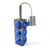 Swiss Blue Glass and Chrome Pendant from Temde, 1980s For Sale - Image 4 of 7