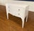 Wood White Serpentine Two Drawer Accent Chest For Sale - Image 7 of 15