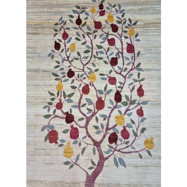 Persian Handmade Vintage Persian Style Gabbeh Rug 4.7' X 6.4', 1970s For Sale - Image 3 of 11