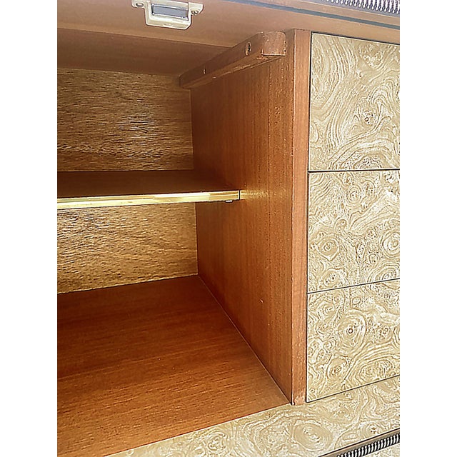 Wood Mid 20th Century Stone Hill Furniture Asian Modern Hollywood Regency Credenza For Sale - Image 7 of 9