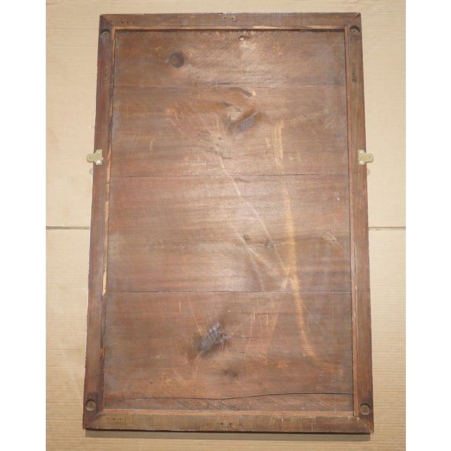 Large Antique English Victorian Wall-Mounted Mirror with Bevelled Hardwood Frame For Sale - Image 13 of 16