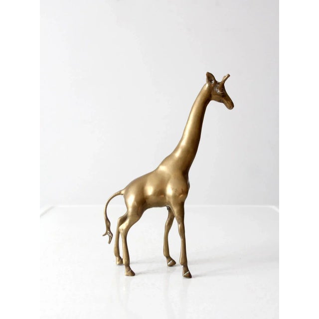 Mid Century Brass Giraffe For Sale - Image 4 of 13