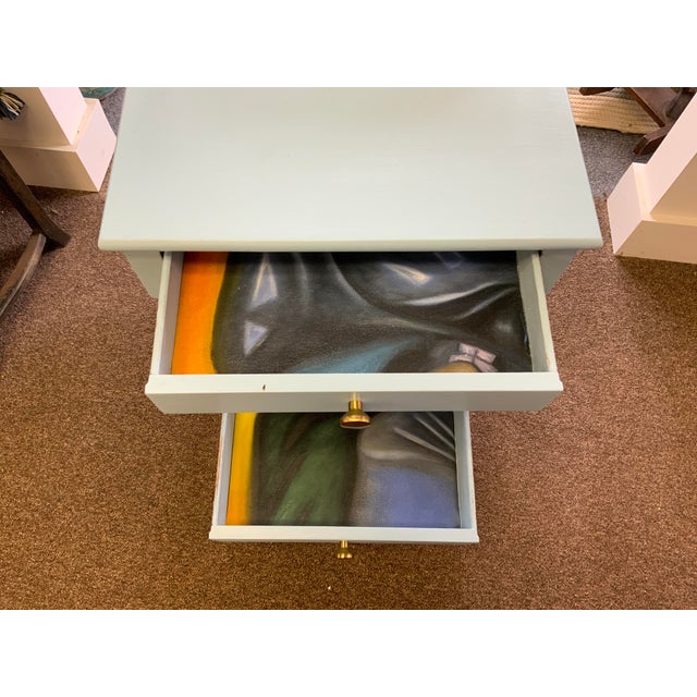 Late 20th Century Hitchcock Painted Side Table For Sale In New York - Image 6 of 7