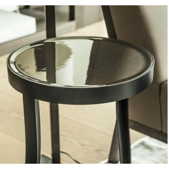 Contemporary Oak Yann Side Table by LK Edition For Sale - Image 3 of 5
