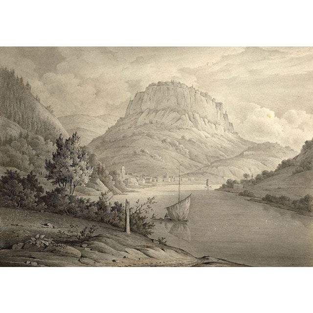 John Dugmore, Fortress of Königstein, Dresden, Early 19th Century, Watercolour For Sale - Image 3 of 3