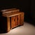Handcrafted Art Deco sideboard from the 1920s. The piece features a curved silhouette with rounded edges and a front...