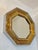 Monumental Octagonal Mirror in Chromed Steel and Brass attributed to Sandro Petti for Maison Jansen, Italy, 1970, in Very...