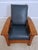 Age: C.2002 Details: Finish No.32 High Quality Construction Arts & Crafts Nice Tooled Leather Quality Blue Leather...