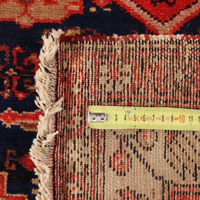 Brown Asian Cotton & Wool Rug For Sale - Image 8 of 9
