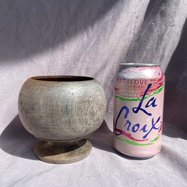 Rustic Vintage Rustic Wooden Bowl For Sale - Image 3 of 7