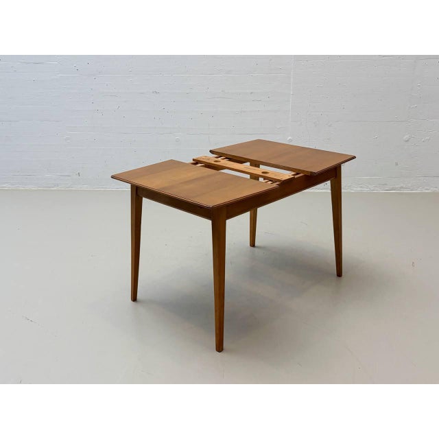 Wood Extendable Dining Table in Cherry Wood from Willisau, Switzerland, 1960s For Sale - Image 7 of 17