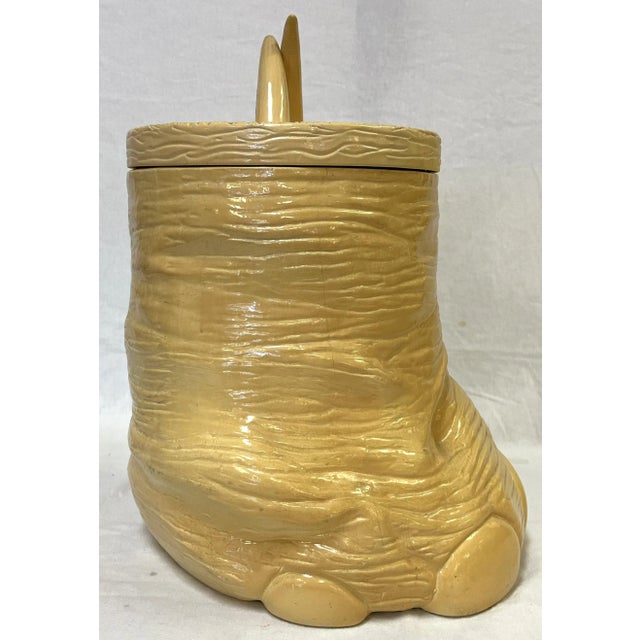 Fun vintage container by Saks Fifth Avenue from the 1970's. The quirky piece is made of a molded composite material to...