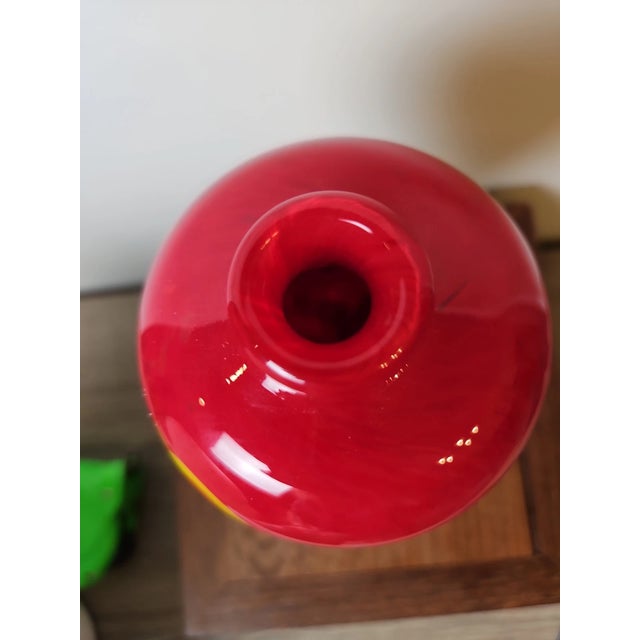 Add a vibrant touch of Italian-inspired artistry to your collection with this **Vintage Mid-Century Modern Murano-Style...