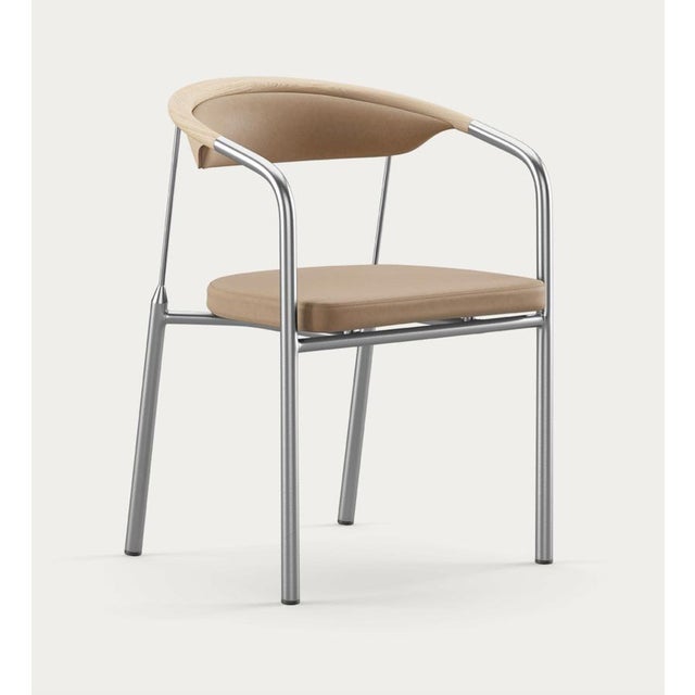 Contemporary Chairman Chair in Oak with Upholstery in Lime by Henrik Tengler for One Collection For Sale - Image 3 of 14