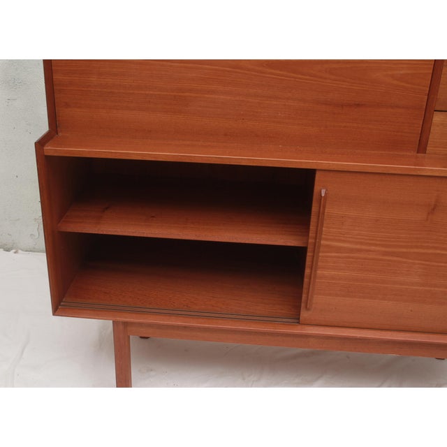 Danish Sideboard with Secretary in Teak, 1965 For Sale - Image 10 of 16