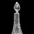 Transparent Pair of Small Antique Scent Bottles, English, Perfume Decanter, Silver Collar For Sale - Image 8 of 12