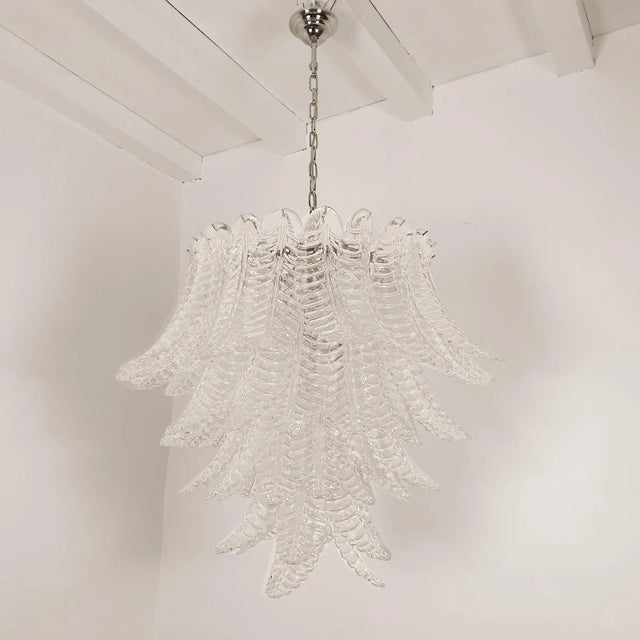 Mid-Century Modern Mid Century Modern Murano Glass Chandelier 1970s For Sale - Image 3 of 9