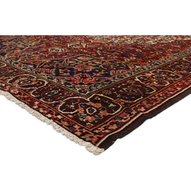 71799 Antique Persian Bakhtiari Rug, 09'09 x 15'10. This hand-knotted wool antique Persian Bakhtiari rug is a true...
