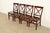 English Country Farmhouse Carved Walnut X-Back Dining Chairs, Set of Four For Sale - Image 12 of 12