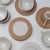 Contemporary Brown and Ecru Teacups and Saucers, Set of 8 For Sale - Image 3 of 4