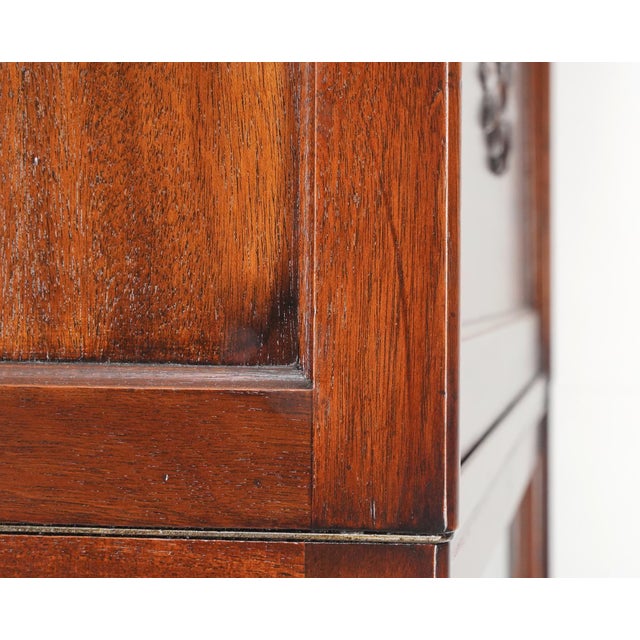 Antique Victorian Style Writing Bureau Barrister Bookcase For Sale - Image 9 of 11