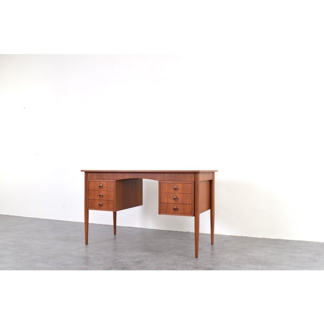 Mid-Century Modern Danish Teak Desk, 1960s For Sale - Image 10 of 18