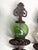 Set of Three Cast Iron and Crackle Glass Hose Guards For Sale - Image 4 of 10