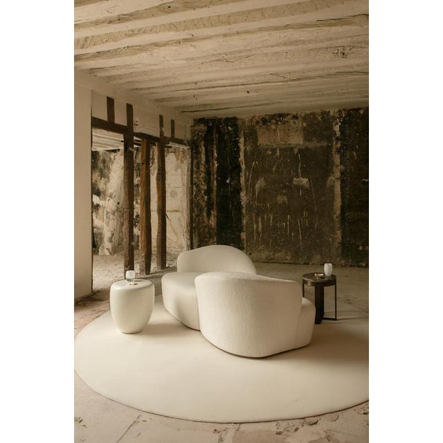 One 2 One Walnut Conversation Seat by Reda Amalou Design For Sale - Image 6 of 9